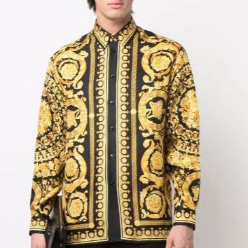 Branded Barocco Men-Print Full Sleeve Shirt