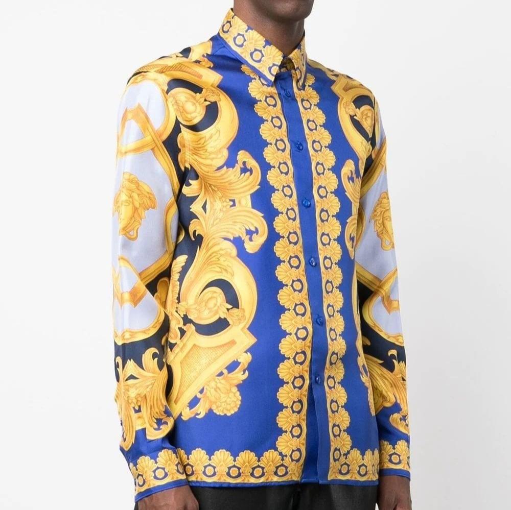 Premium  baroque-Print Shirt