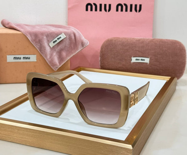 Luxury Rectangular Shape Initial Logo Sunglasses