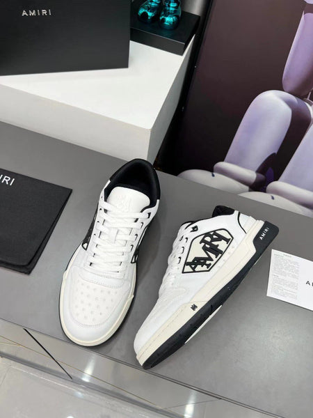 Imported Classic White Leather Sneakers With Logo