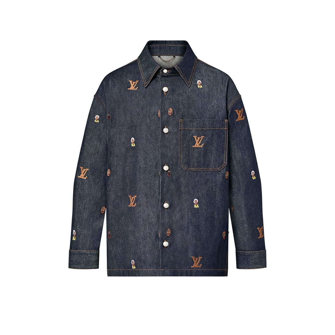 Premium Embroidered Denim Over Jacket