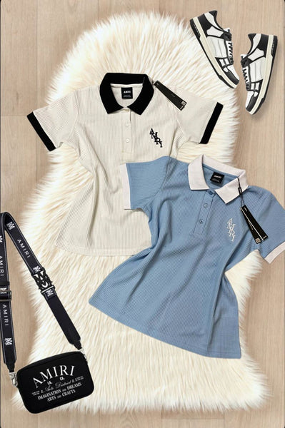 Fashionable Women's Embroidered Logo Polo Shirt