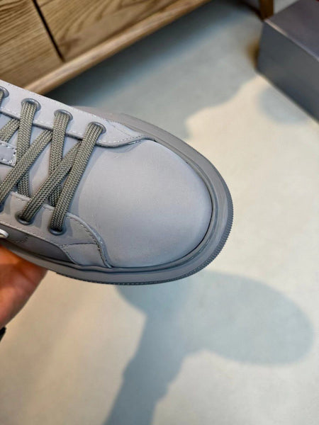 Premium initial Logo Platform Trainers In Grey