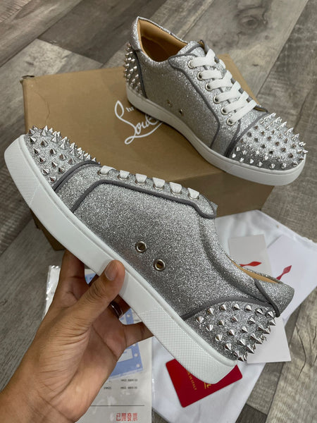 Imported  Glitter  Design Sneaker   With Spike