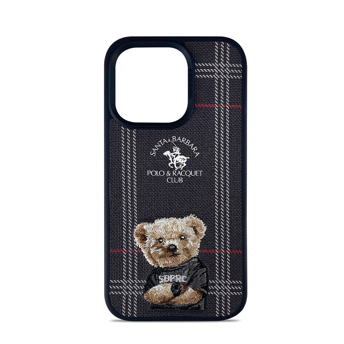 Santa Barbara Polo Teddy Bear Leather Case for iPhone 14 Series