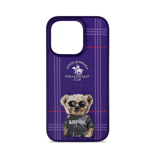 Santa Barbara Polo Teddy Bear Leather Case for iPhone 14 Series