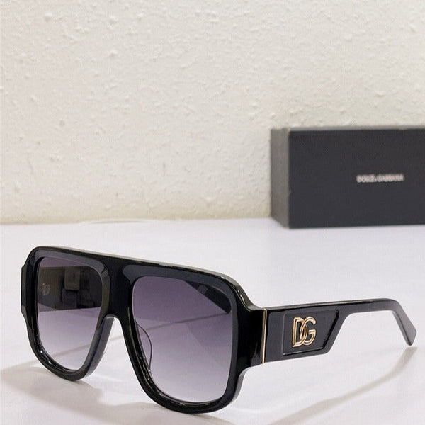 Men Oversize Square Sunglasses With Logo Initial