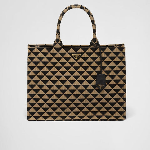 Jacquard Triangolo Tote Bag