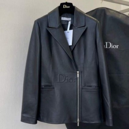 Women Coat Style Leather Jacket