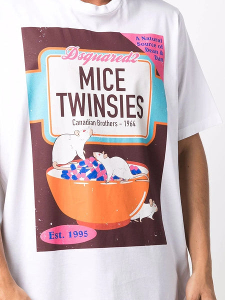 Mice Twinsies Cotton T-shirt