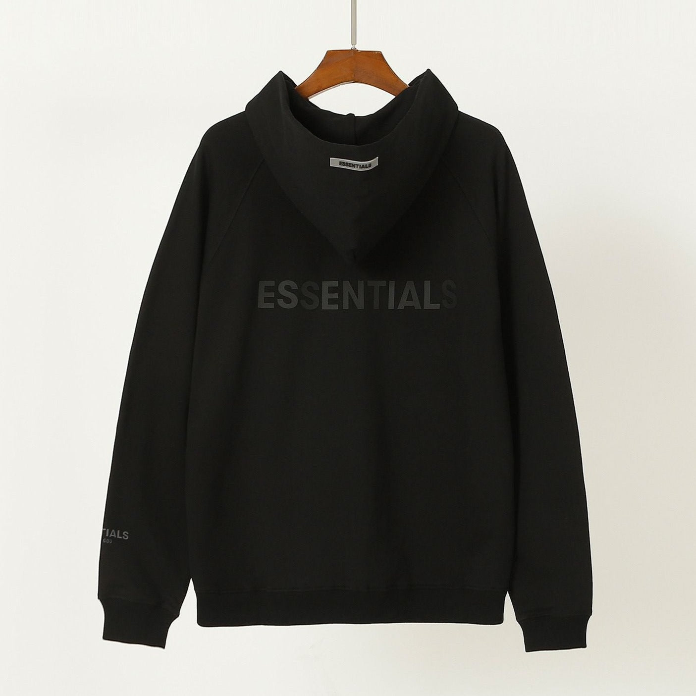 Latest Zip-Fastening Logo-Patched Black Hoodie