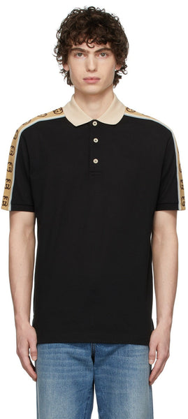 Polo Jacquard Webbing-Trimmed Tees