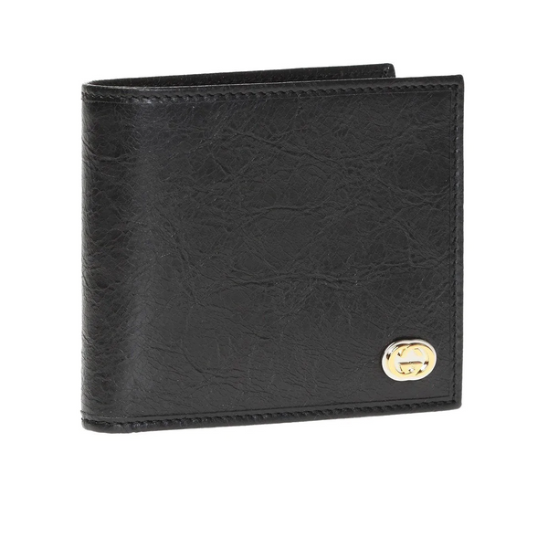 Morpheus Logo Fluffy Black Leather Bifold