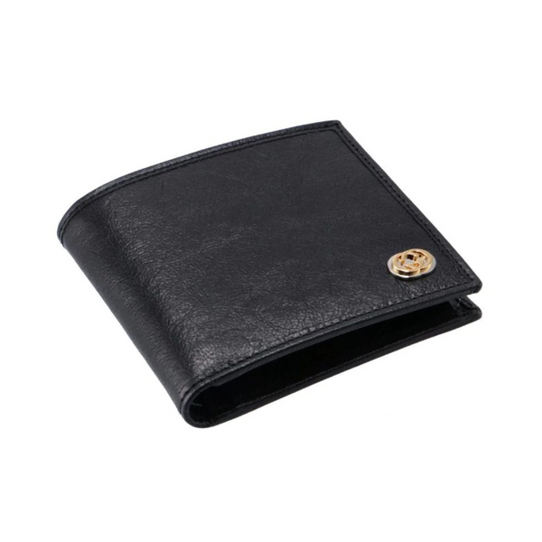 Morpheus Logo Fluffy Black Leather Bifold