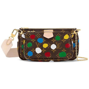 Polka dot Multi Pochette Strap Bag