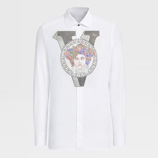 Elevate Everyday Fashion Stone-Embellished Premium Shirts