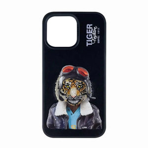 Santa Barbara Polo Club Fashion Tiger Leather Case for iPhone 14 Series