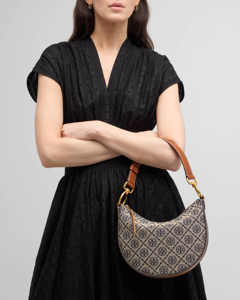 T monogram-Jacquard Shoulder Bag