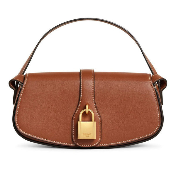 Clutch On Strap in Smooth Calfskin