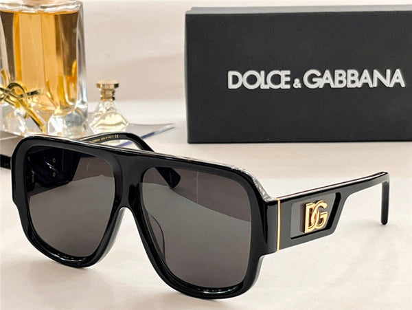 Men Oversize Square Sunglasses With Logo Initial