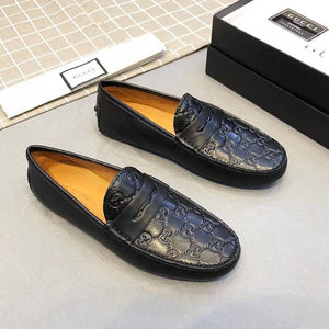 Men Premium Logo Monogram Loafers