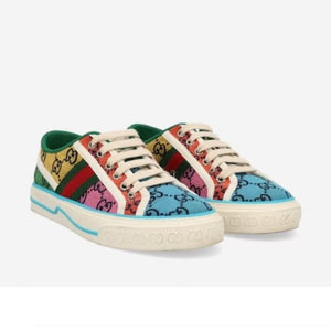 Kids Monogram Multicolor Web Sneakers