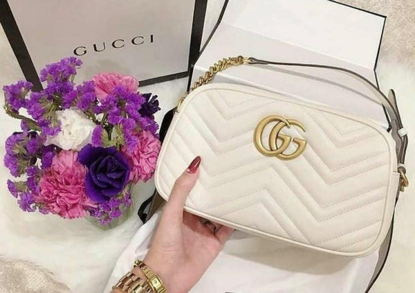 GG Marmont Leather Shoulder Bag for Women