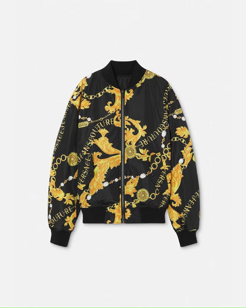 Premium Baroque Print Bomber Jacket