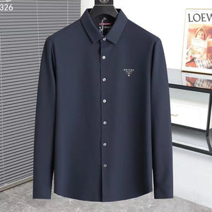 Men High Quality Logo Patched Shirt