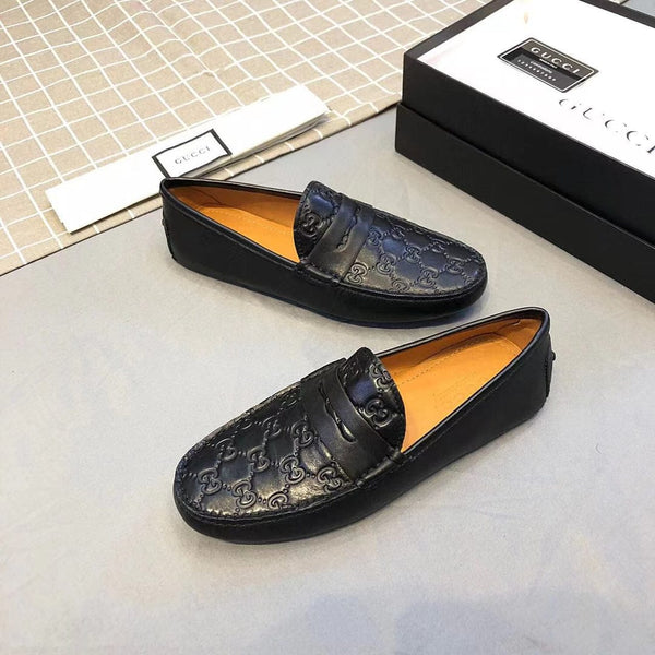 Men Premium Logo Monogram Loafers