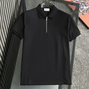 Men Premium Half Zip Fastening Polo Tees