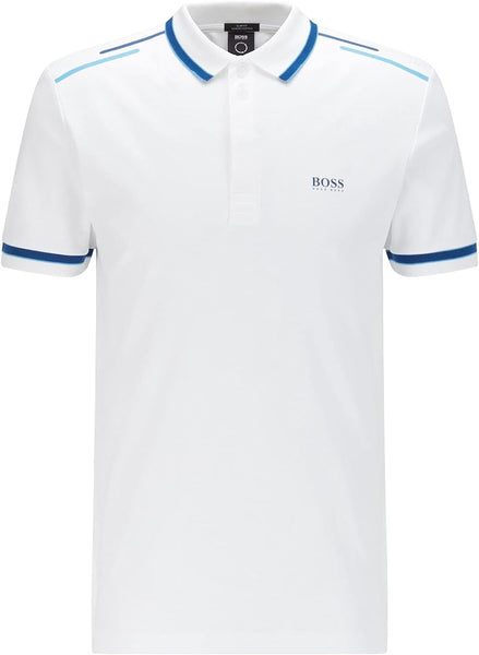 Stretch-Cotton Slim Fit Polo With Branded Undercollar