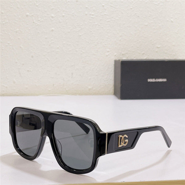 Men Oversize Square Sunglasses With Logo Initial