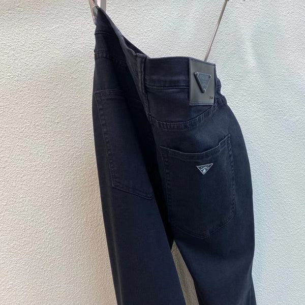 Men Casual Black Stretchable Denim