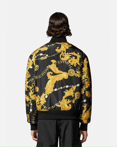 Premium Baroque Print Bomber Jacket