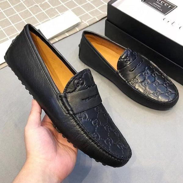 Men Premium Logo Monogram Loafers