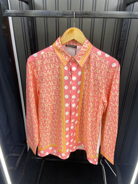 Latest Polka Dots Pattern Shirt For Men