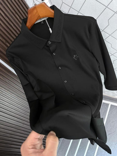 Logo Embroidery Regular-Fit Shirt For Men