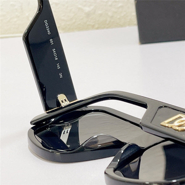 Men Oversize Square Sunglasses With Logo Initial