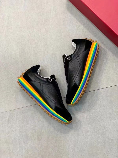 Men High-Quality Rainbow Sole Sneakers