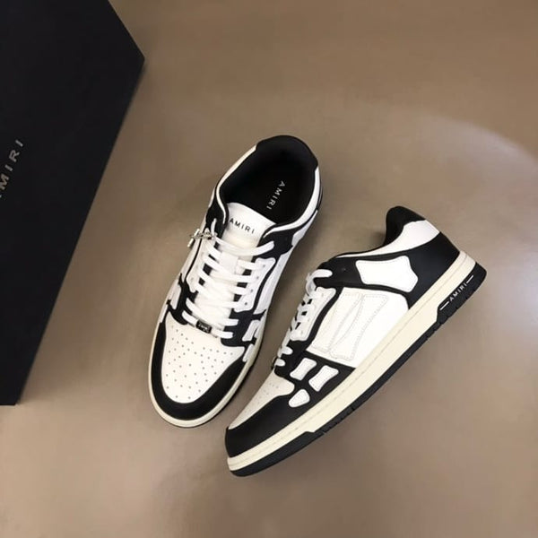 Black Premium Skel Top Low Sneakers For Men