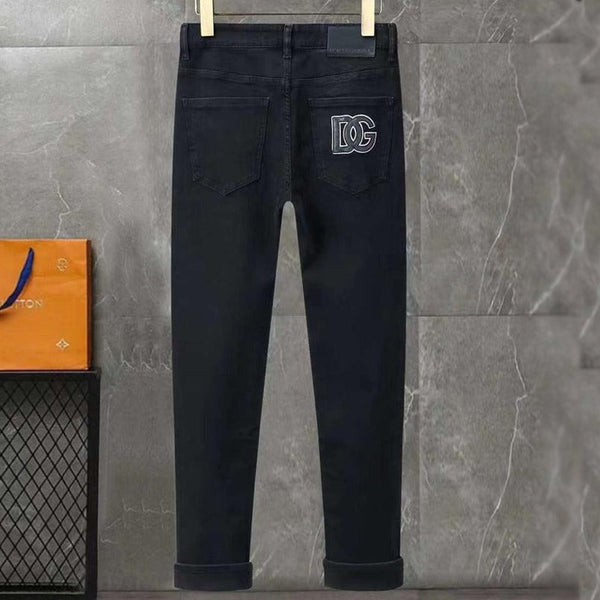 Regular-Fit Black Denim Jeans For Men