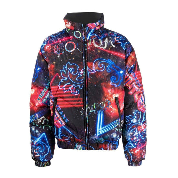 Luxury Motif-Print Reversible Jacket