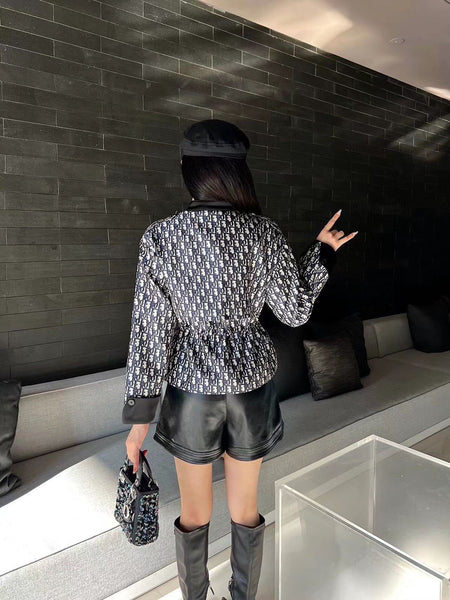 Monogram Print Jacket For Women