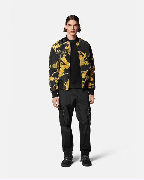 Premium Baroque Print Bomber Jacket