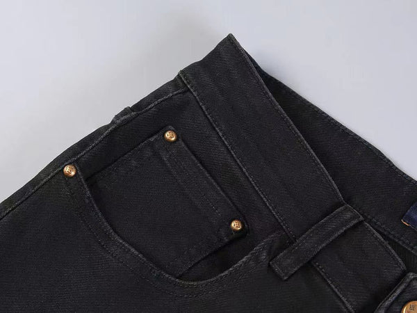 Exclusive Black Regular-Fit Denim