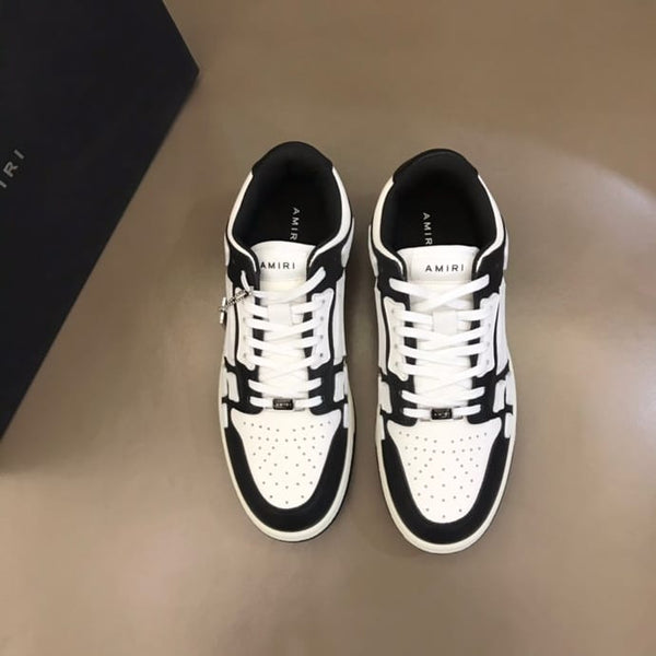 Black Premium Skel Top Low Sneakers For Men