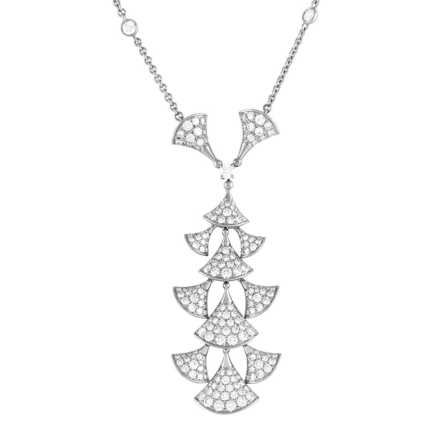 White Gold Diamond Diva's Dream Necklace