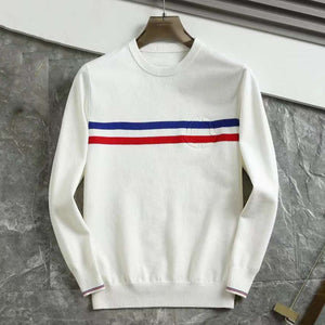 Latest Multi-Color Strip Crew Neck Pullover