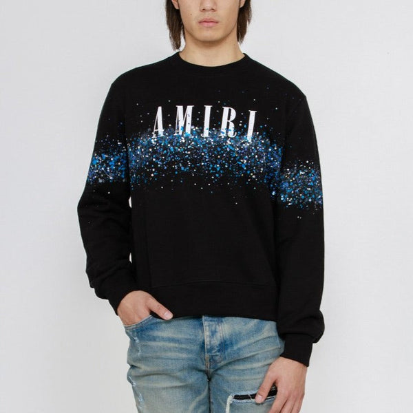 Latest Round-Neck Paint Print Sweatshirt